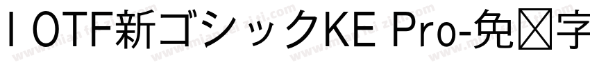 I OTF新ゴシックKE Pro字体转换